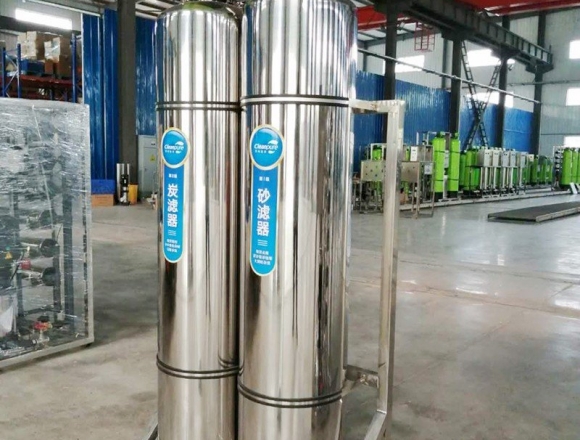 口罩廠0.5噸雙級反滲透純化水、純凈水設備